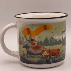 OwlCrate Jr Zodiac Parade Mug | Bonnie Lui Exclusive Enamel-style Animal Art